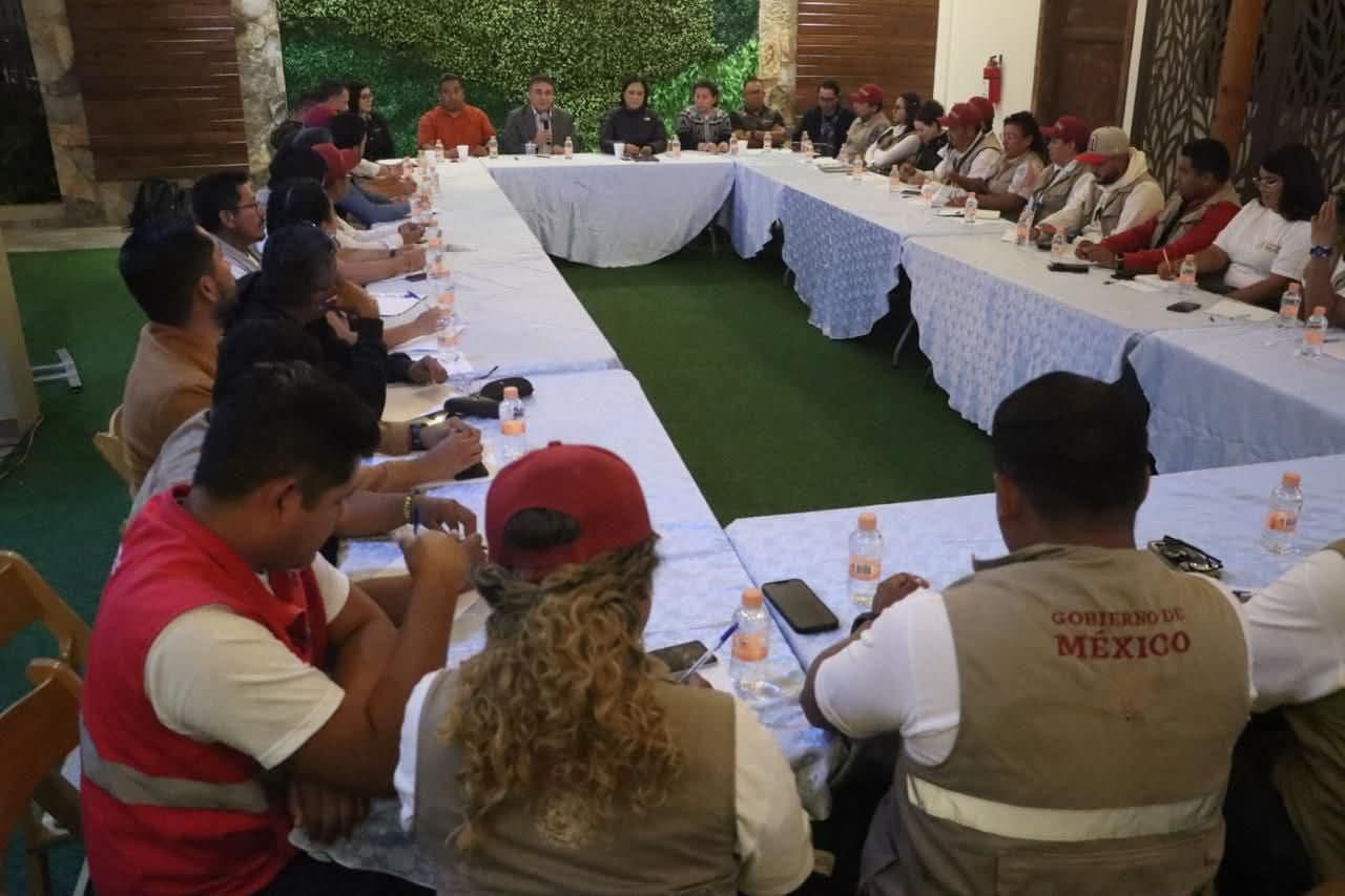 ENCABEZA ARIADNA MONTIEL REYES REUNION CON BRIGADAS DEL CENSO DEL BIENESTAR PARA SAN QUINTÍN