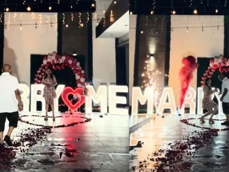 Mujer le propone matrimonio a su novio y se viraliza