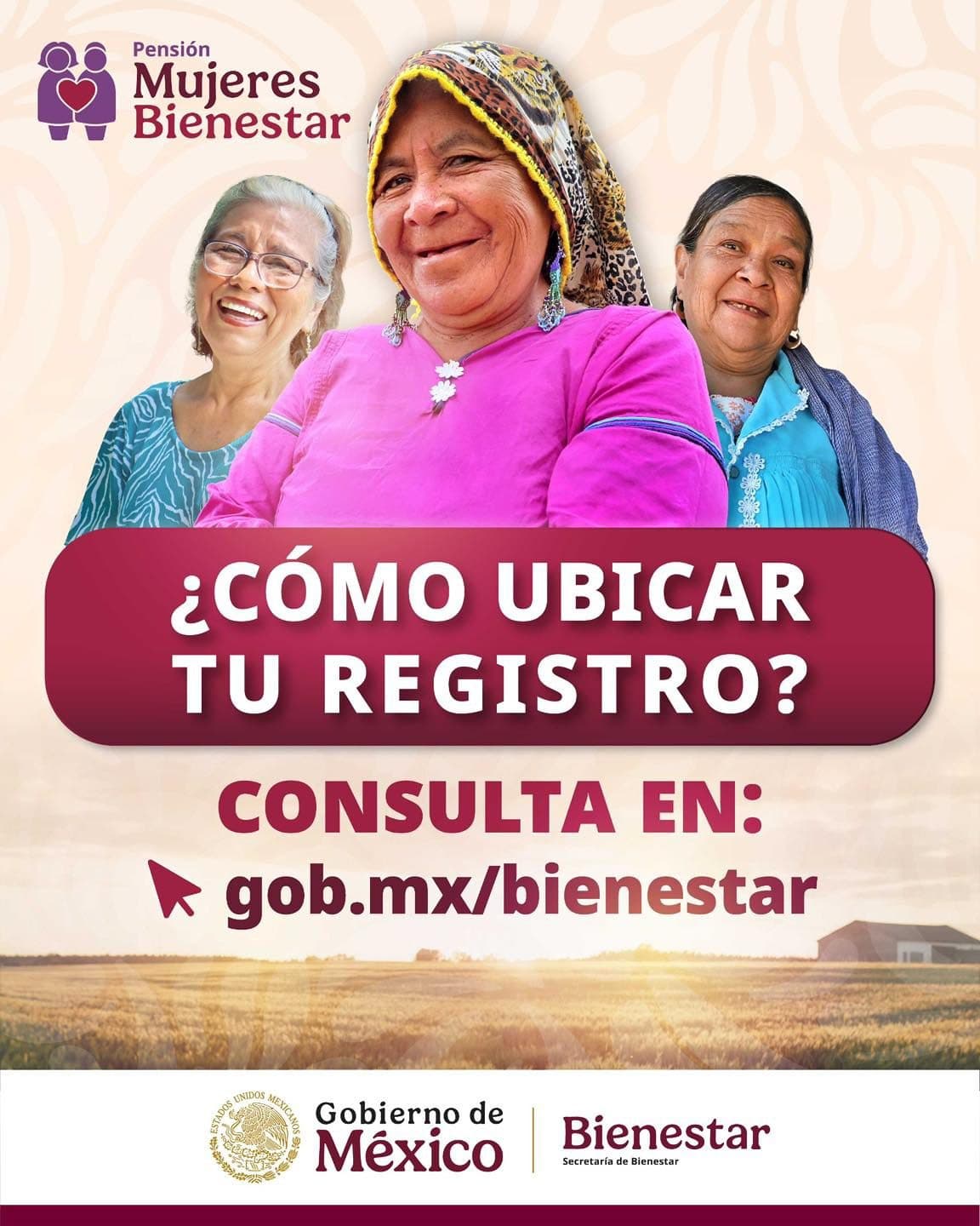 UBICA TU MÓDULO DE BIENESTAR MÁS CERCANO PARA REGISTRO A PENSIÓN MUJERES BIENESTAR 60 Y 64: RUIZ URIBE