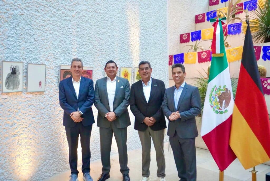 Armenta promueve cooperación internacional con Alemania para la innovación en Puebla