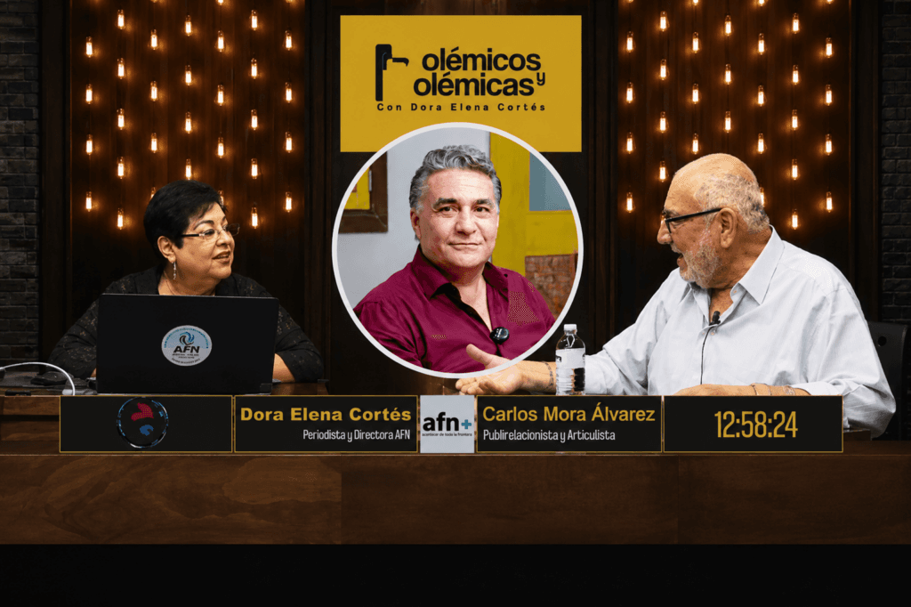 Dora Elena Cortés y Carlos Mora Álvarez discuten sobre Jesús Alejandro Ruiz Uribe en el programa "Polémicos y Polémicas".