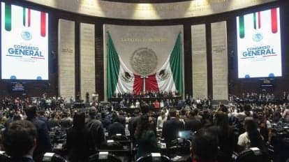 Sesión en la Cámara de Diputados donde se aprobó reforma para penalizar el reclutamiento para el crimen organizado, con