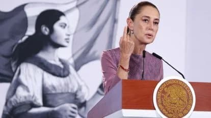 Claudia Sheinbaum durante conferencia de prensa exigiendo investigación por muertes de bebés en hospitales del IMSS.