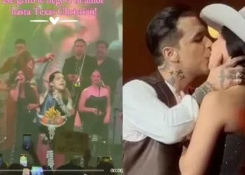 En pleno concierto Nodal dedica canción a Ángela Aguilar