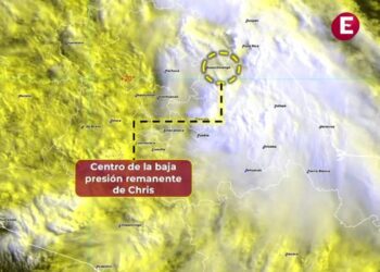 ‘Chris’ se debilita sobre Puebla y ahora es baja presión remanente
