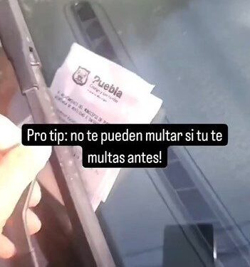 Conductor comparte tip para que no lo multen