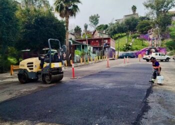Continúa XXV Ayuntamiento de Tijuana con trabajos de bacheo en delegaciones municipales
